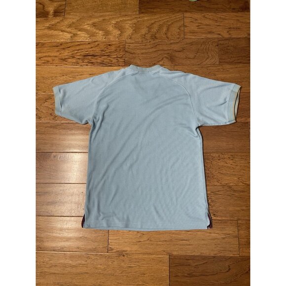 VTG 90s Y2K Fresh Jive Skate Rave Wear Short Sleeve V Neck Shirt Men’s Sz M Blue - Picture 9 of 12